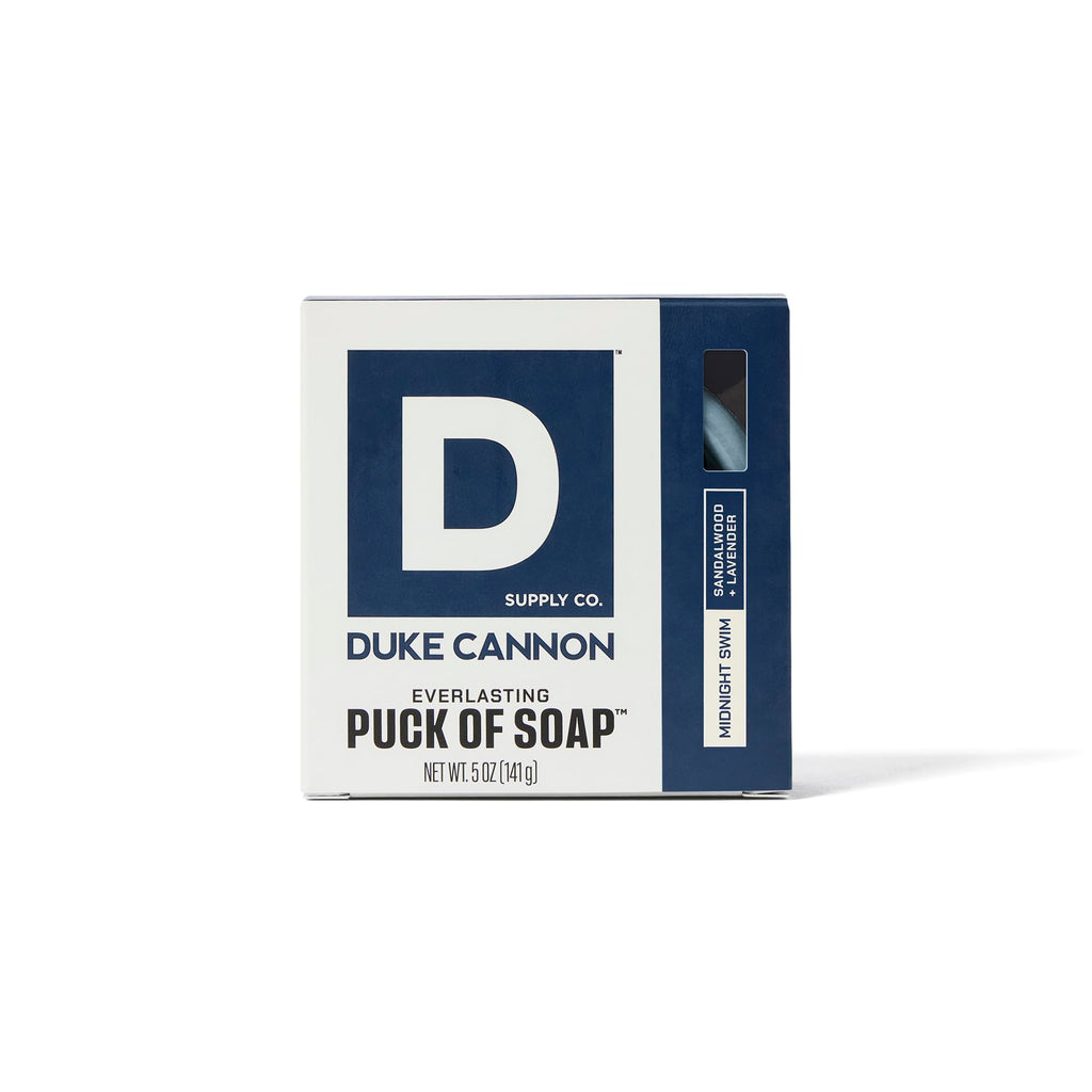 Duke Cannon Supply Co. Bar Soap Puck – Midnight Swim, 6-Pack, 5 oz