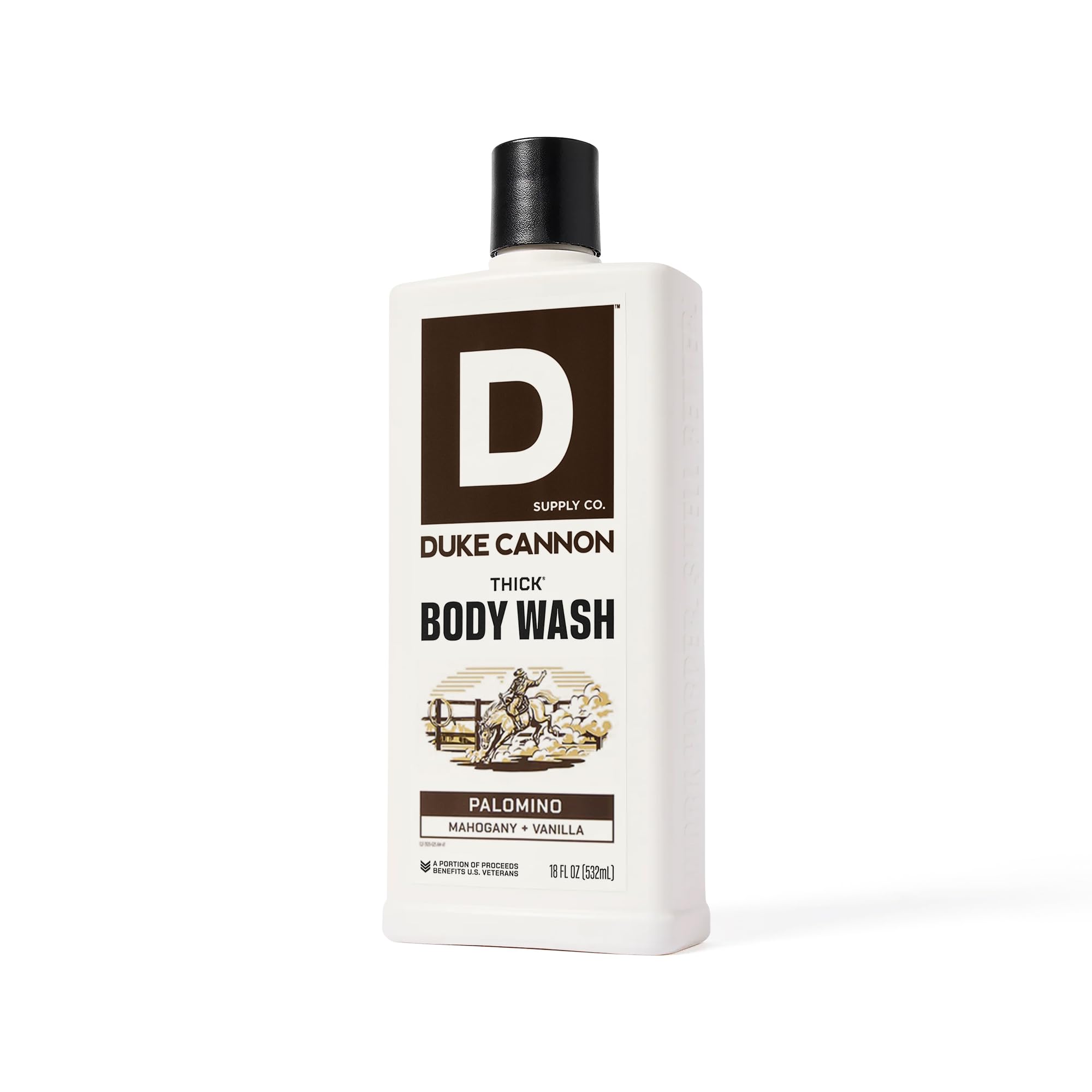 Duke Cannon Palomino Thick Body Wash – 3x Thicker, 18 oz 3-Pack for Men