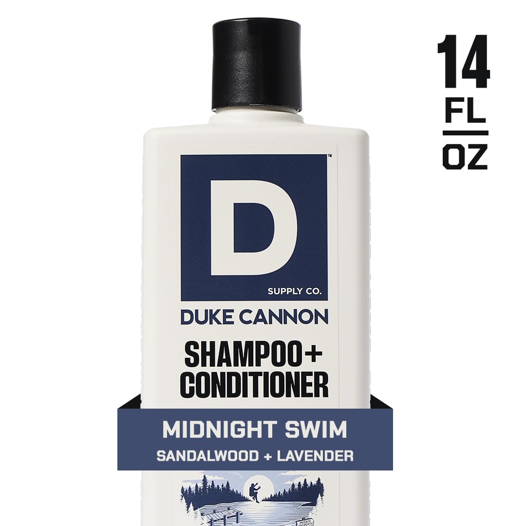 Duke Cannon Supply Co. 2-in-1 Hair Wash 3-Pack — Tea Tree, Sawtooth & Midnight Swim (14 oz each)