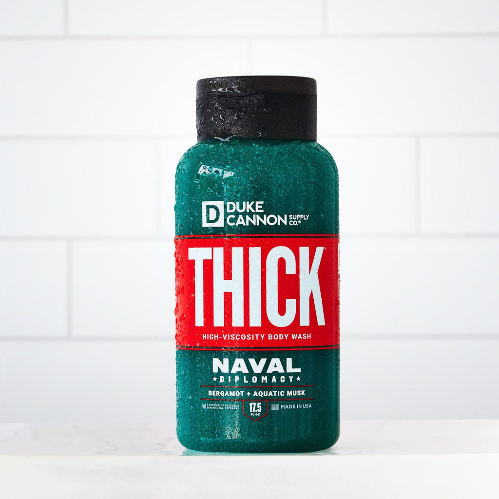 Duke Cannon Supply Co. THICK High-Viscosity Body Wash for Men – Naval Diplomacy Scent, 17.5oz 3-Pack