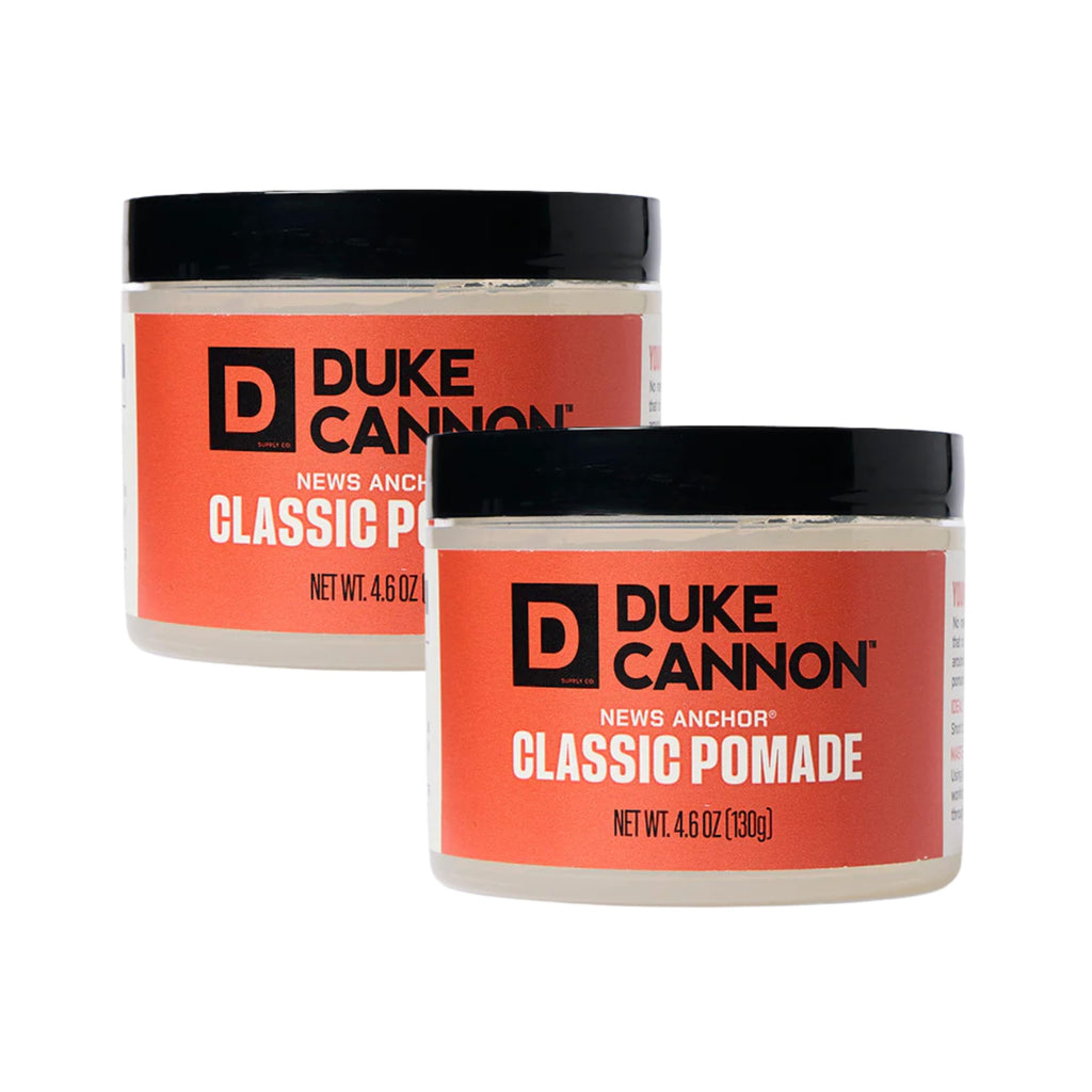 Duke Cannon News Anchor Pomade – Strong Hold, Natural Matte Finish (Pack of 2, 4.6 oz)