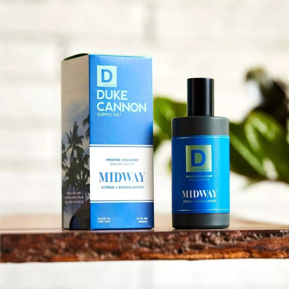 Duke Cannon Proper Cologne Midway – Citrus & Cedarwood | 1.7 fl oz