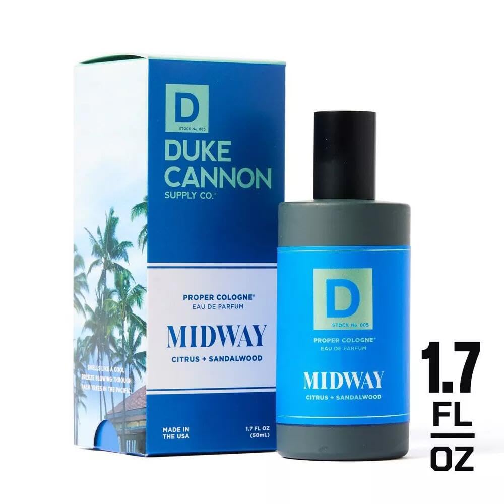 Duke Cannon Proper Cologne Midway – Citrus & Cedarwood | 1.7 fl oz