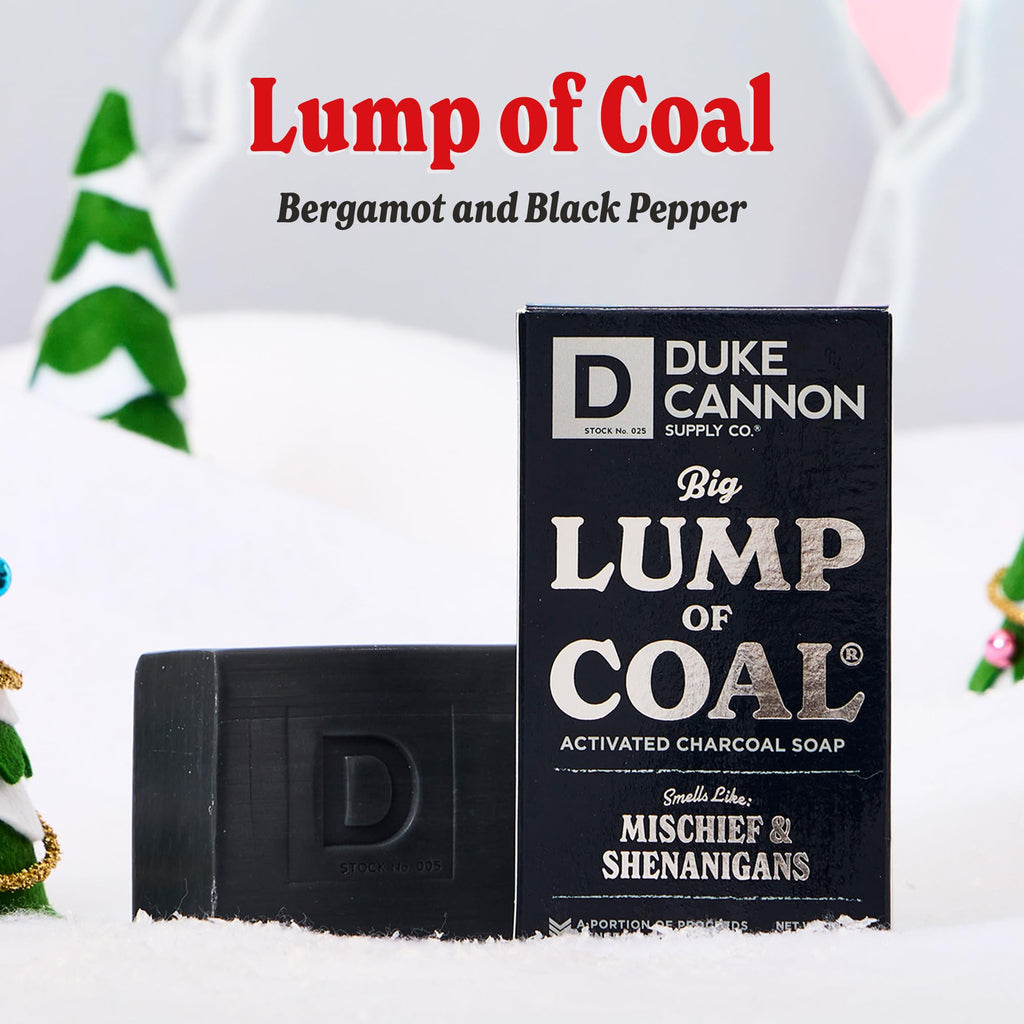 Duke Cannon Big Brick of Soap Holiday 4-Pack for Men – 10 oz Each – Long-Lasting Triple-Milled Bar Soaps in Holiday Scents