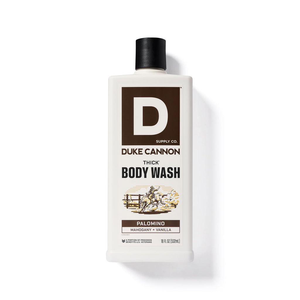Duke Cannon Palomino Thick Body Wash – 3x Thicker, 18 oz 3-Pack for Men