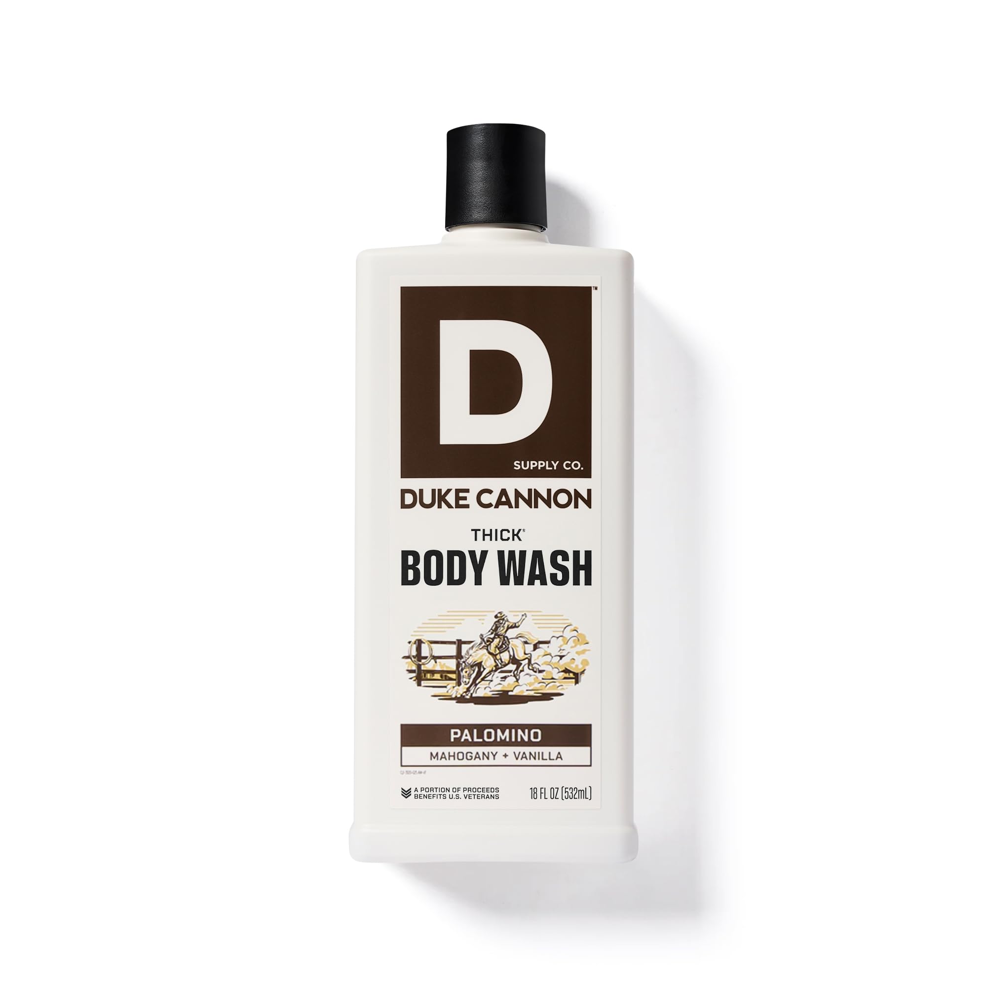Duke Cannon Palomino Thick Body Wash – 3x Thicker, 18 oz 3-Pack for Men