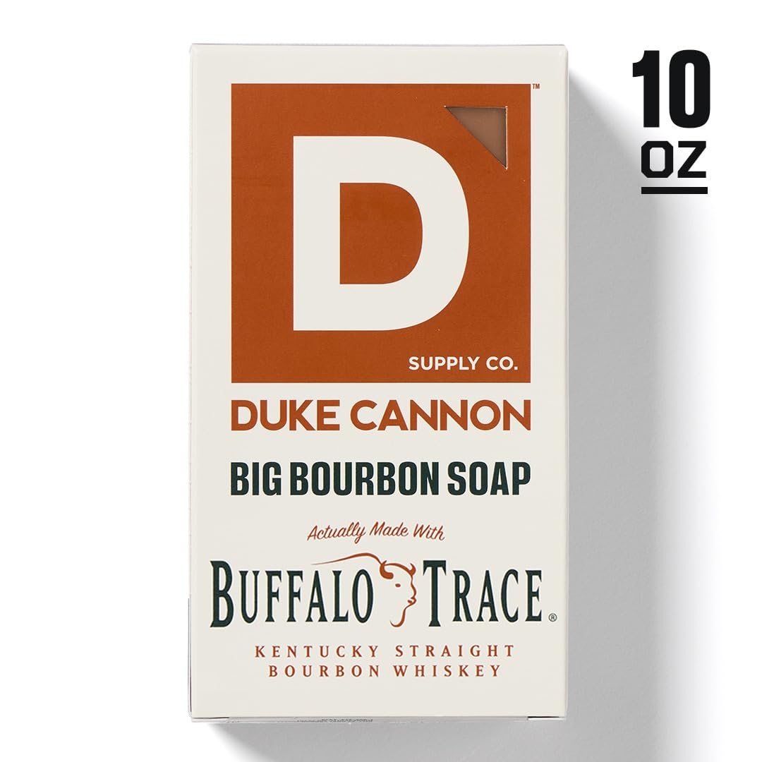 Duke Cannon Tactical Scrubber – Big American Bourbon Soap, Military-Grade Pouch, Oak Barrel Scent, 10 oz