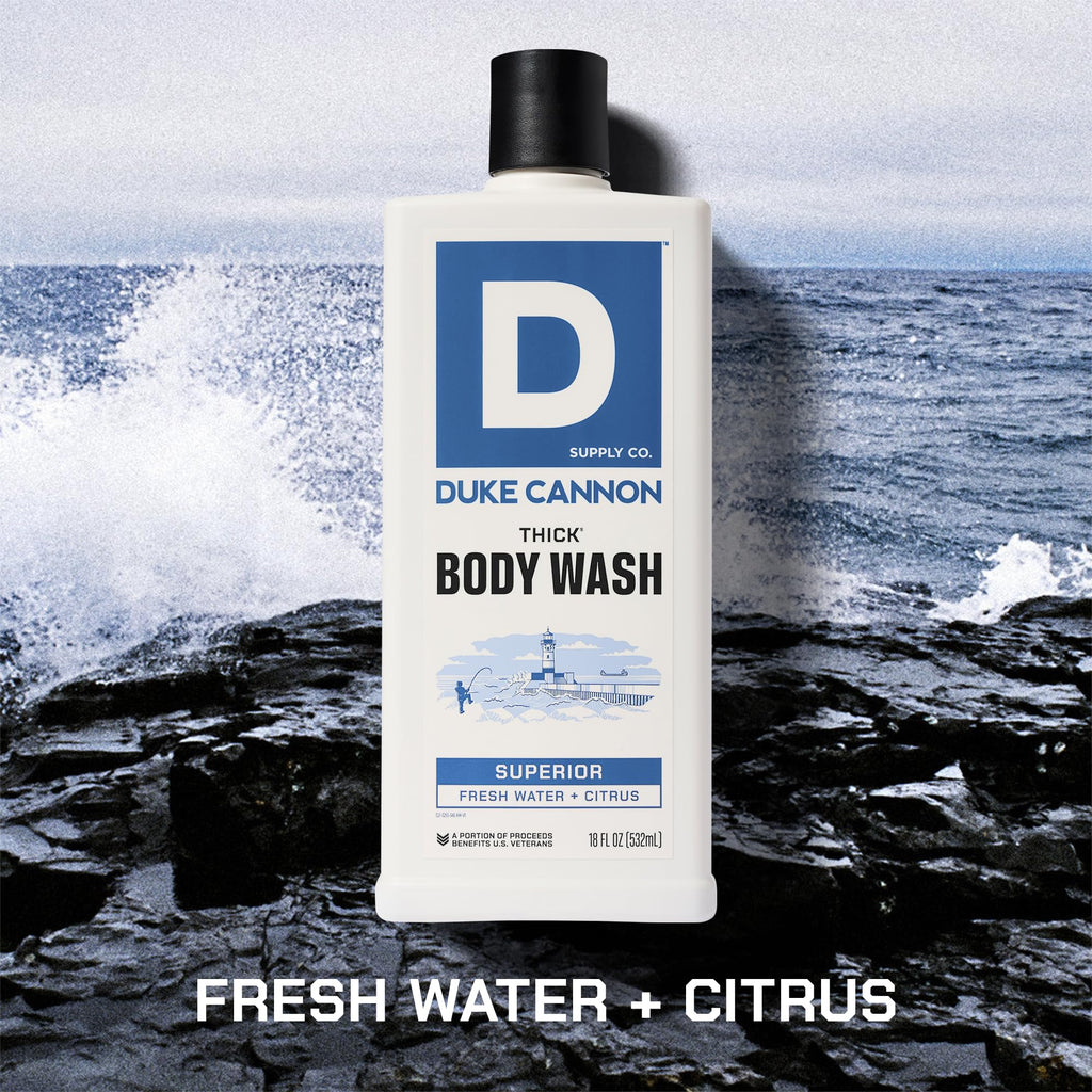 Duke Cannon Thick Body Wash – Superior Men’s Premium Body Wash, Deep Clean, 18oz, Sulfate-Free, Moisturizing Formula (3 Pack)