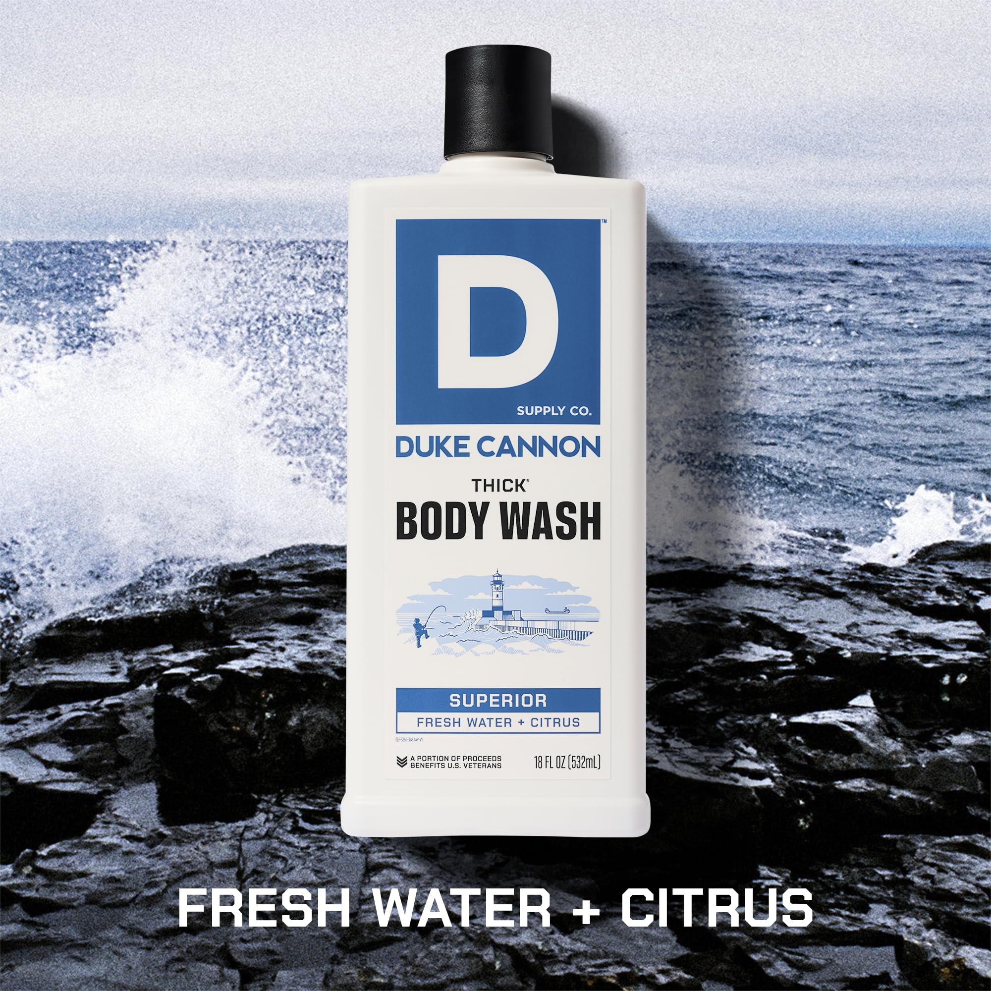 Duke Cannon Thick Body Wash – Superior Men’s Premium Body Wash, Deep Clean, 18oz, Sulfate-Free, Moisturizing Formula (3 Pack)