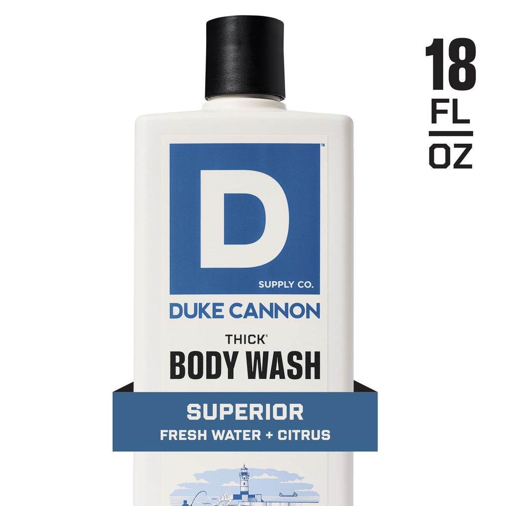 Duke Cannon Thick Body Wash – Superior Men’s Premium Body Wash, Deep Clean, 18oz, Sulfate-Free, Moisturizing Formula (3 Pack)