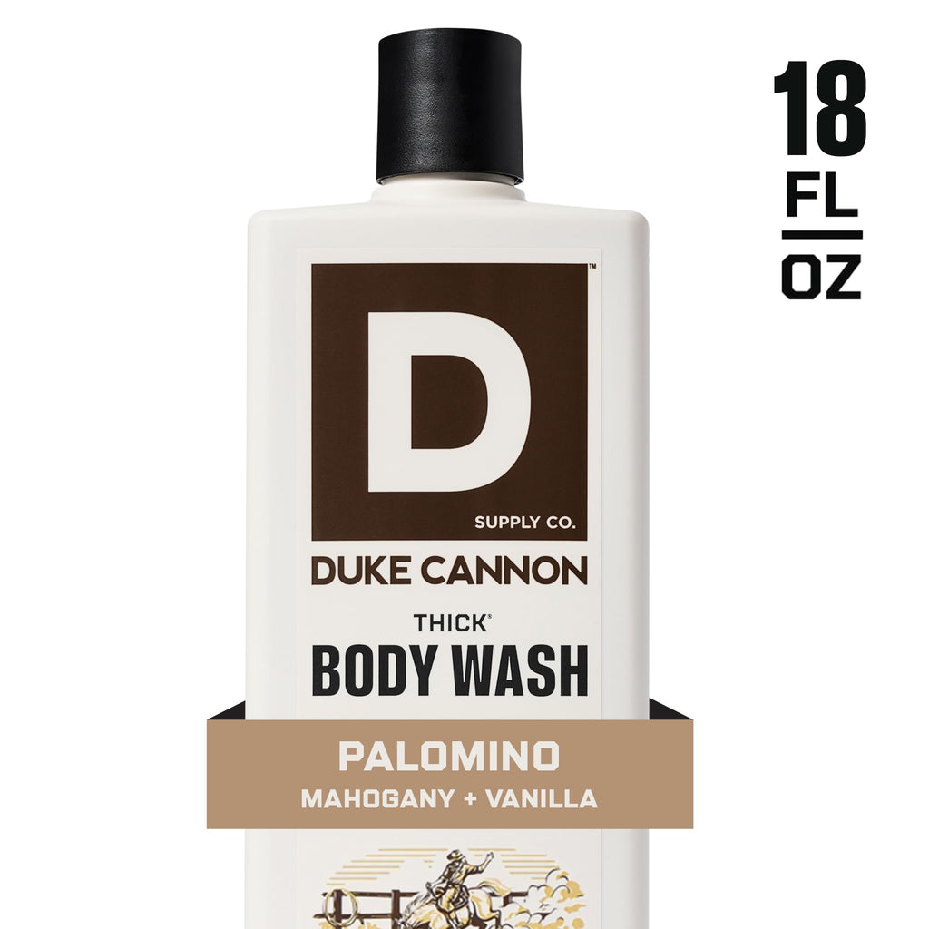 Duke Cannon Palomino Thick Body Wash – 3x Thicker, 18 oz 3-Pack for Men