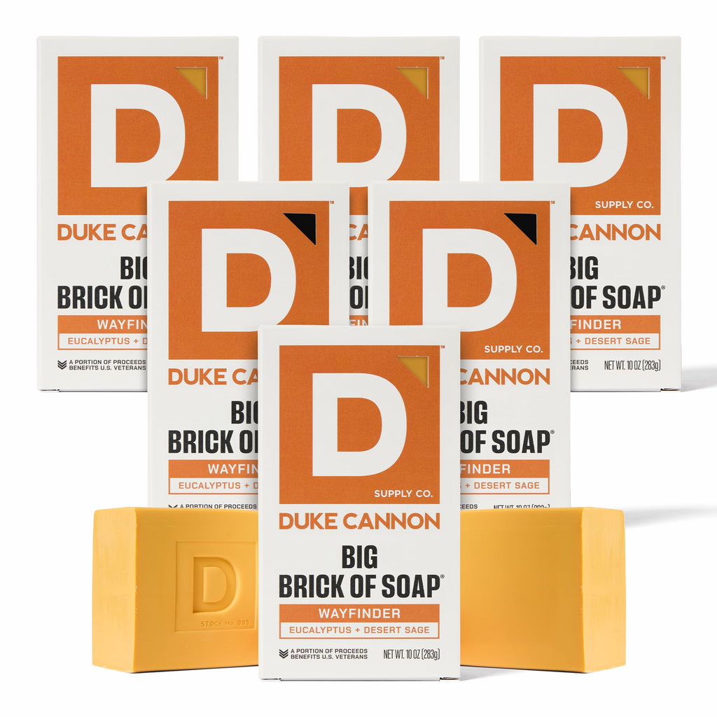 Duke Cannon Wayfinder Bar Soap Bundle – Extra Large 10 oz, 6-Pack, American-Made