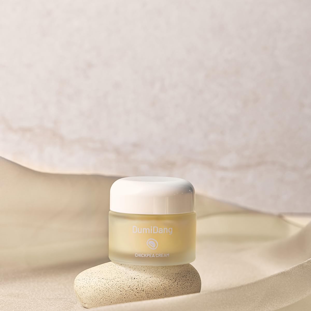 DumiDang Chickpea Cream – Korean Traditional Vegan Skincare with Fermented Chickpeas, Squalane & Shea Butter (50g) | 1.76 oz