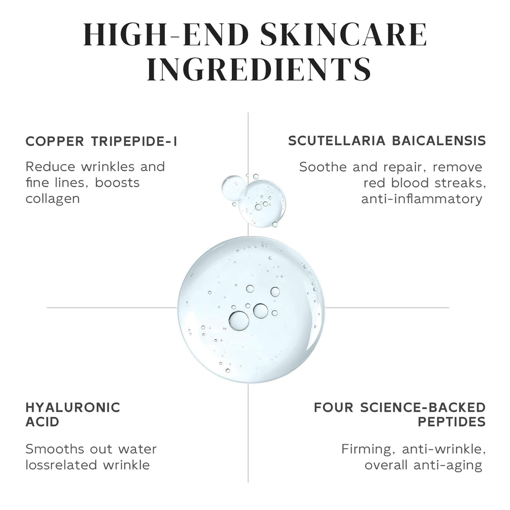 Dumie Copper Peptide Serum for Face | GHK-Cu & EGF Anti-Aging, Hydration & Firming | 25mL (Korean Skincare)