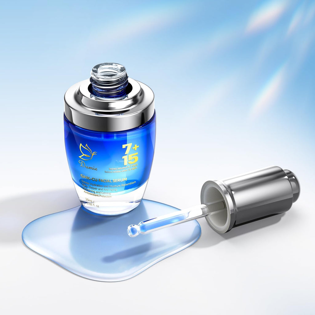 Dumie Copper Peptide Serum for Face | GHK-Cu & EGF Anti-Aging, Hydration & Firming | 25mL (Korean Skincare)