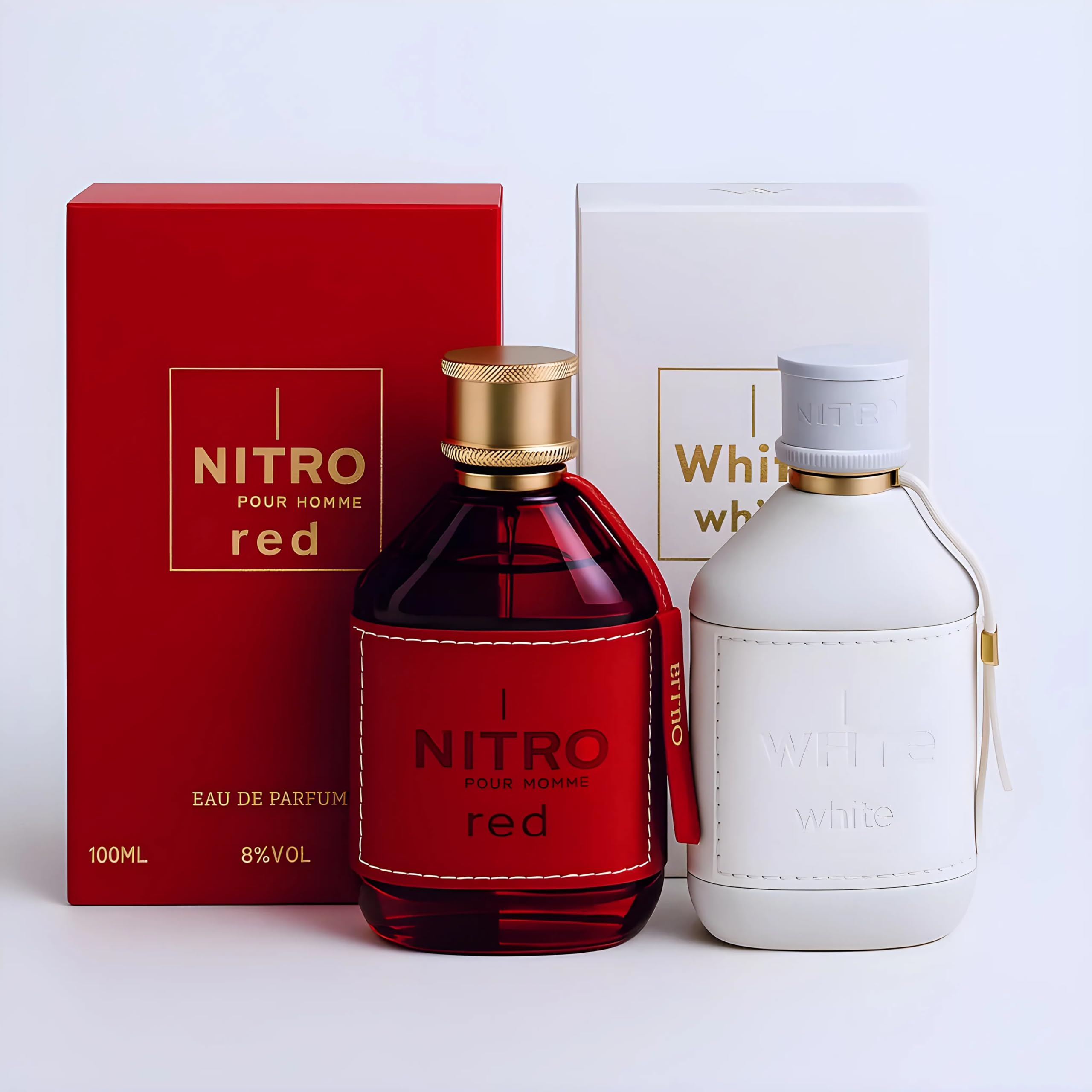 Dumont Nitro Red & Nitro White Eau de Parfum Duo – 3.45 oz Each (2-Piece Set)