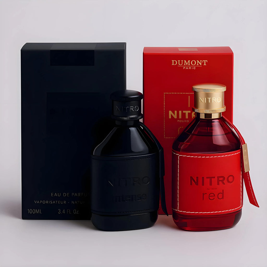 Dumont Nitro Intense & Nitro Red EDP Set – 3.45 fl oz Each | 2-Piece Gift Pack