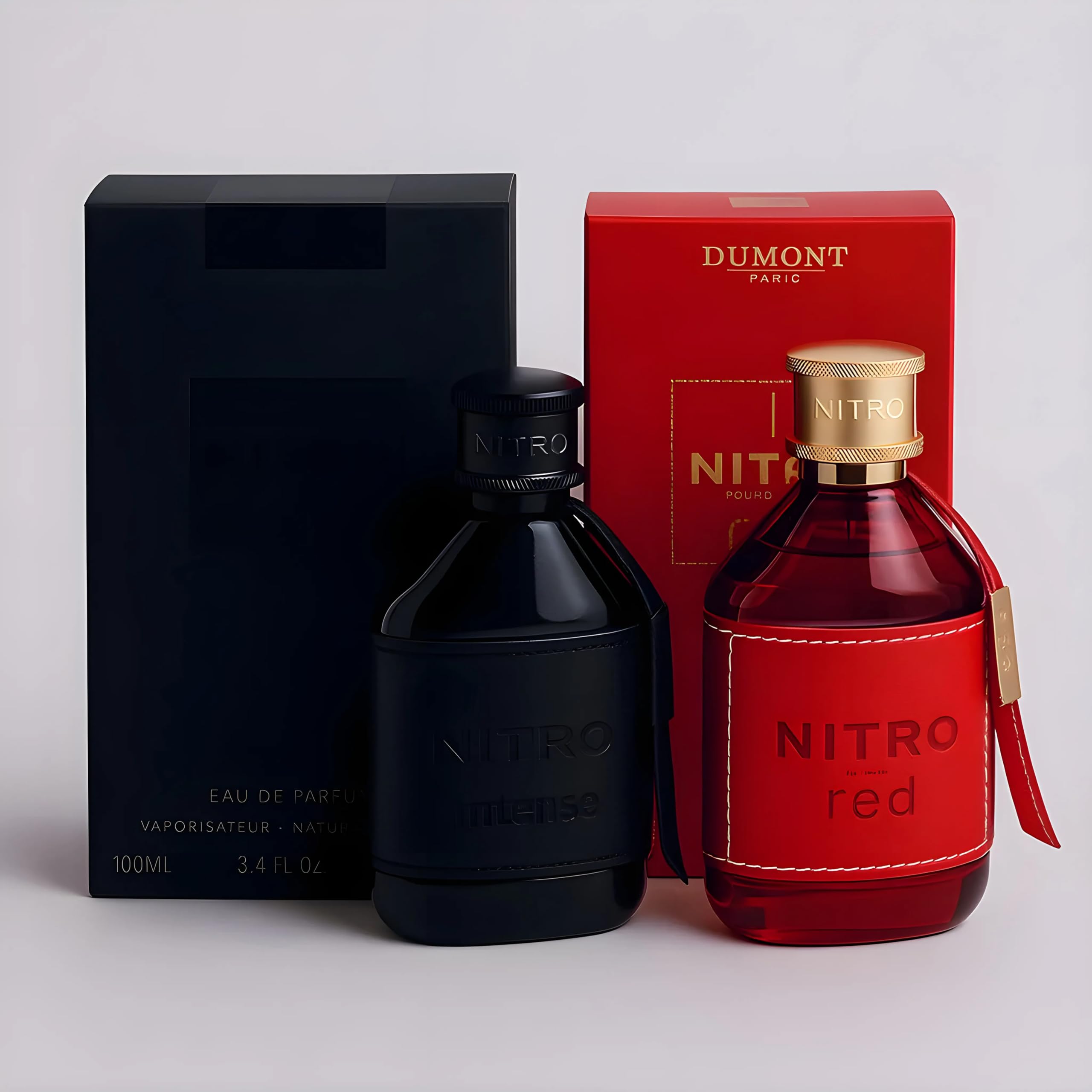 Dumont Nitro Intense & Nitro Red EDP Set – 3.45 fl oz Each | 2-Piece Gift Pack