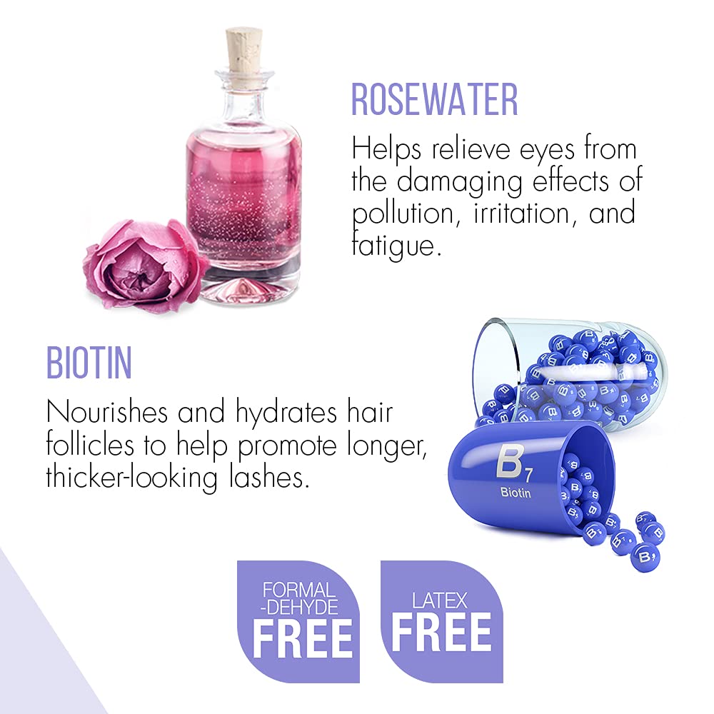DUO Rosewater & Biotin Striplash Adhesive – Clear, 2-Pack