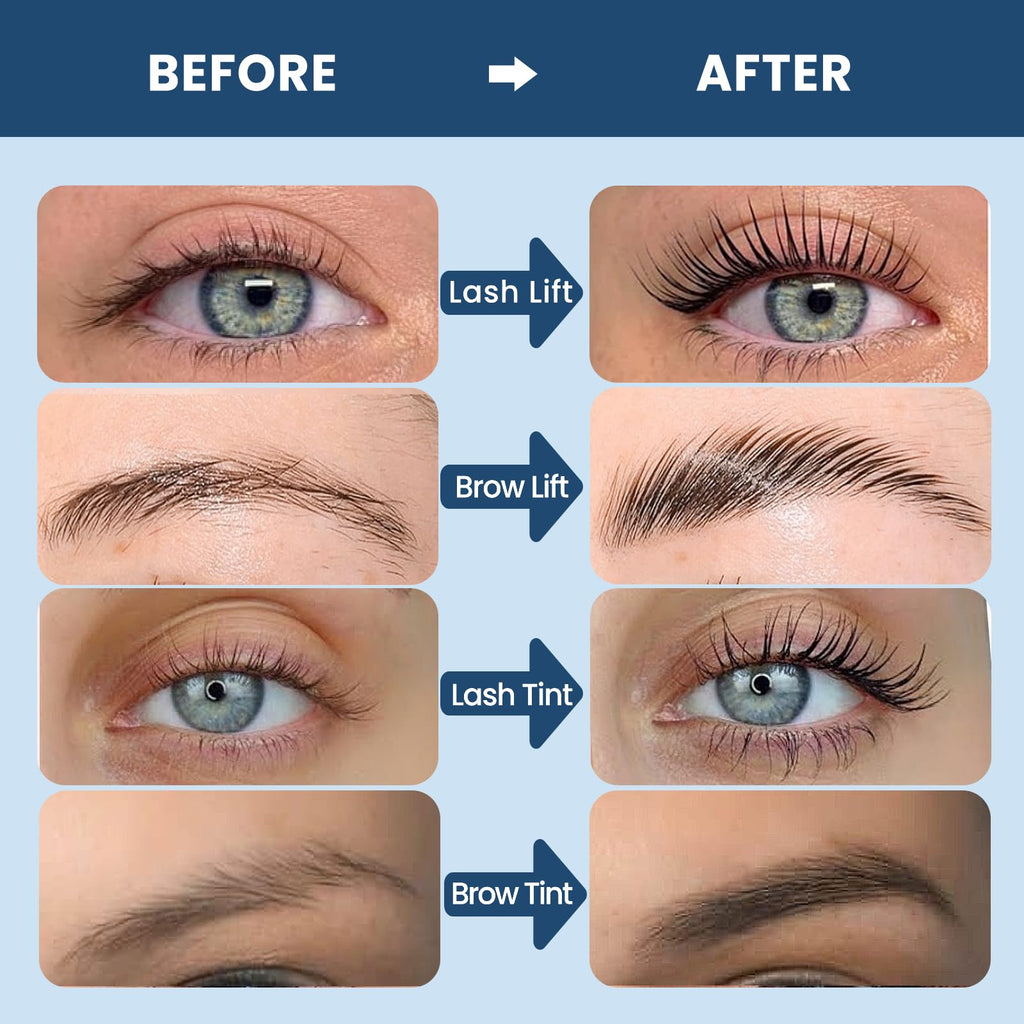 Duoffanny 63Pcs 4-In-1 Lash Lift & Brow Lamination Kit – 6–8 Weeks, DIY Salon Quality