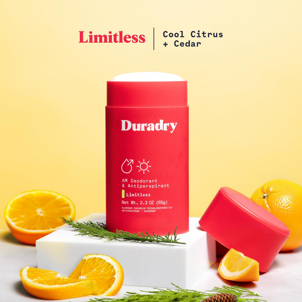 Duradry Limitless Antiperspirant Deodorant – Cool Citrus & Cedar | 3 Pack