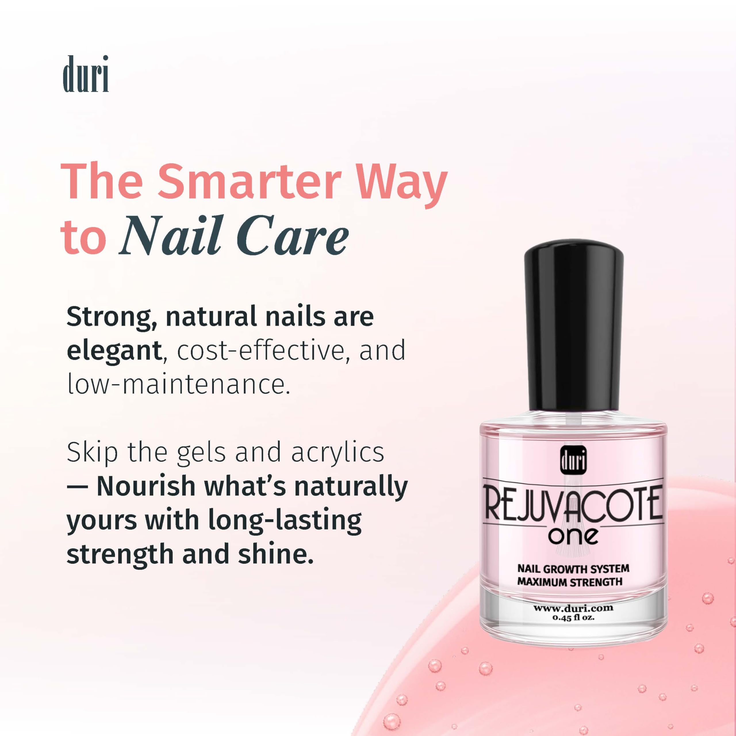 Duri Rejuvacote 1 Nail Strengthener – Maximum Effect Formula (Pack of 3 x 0.45 fl oz)