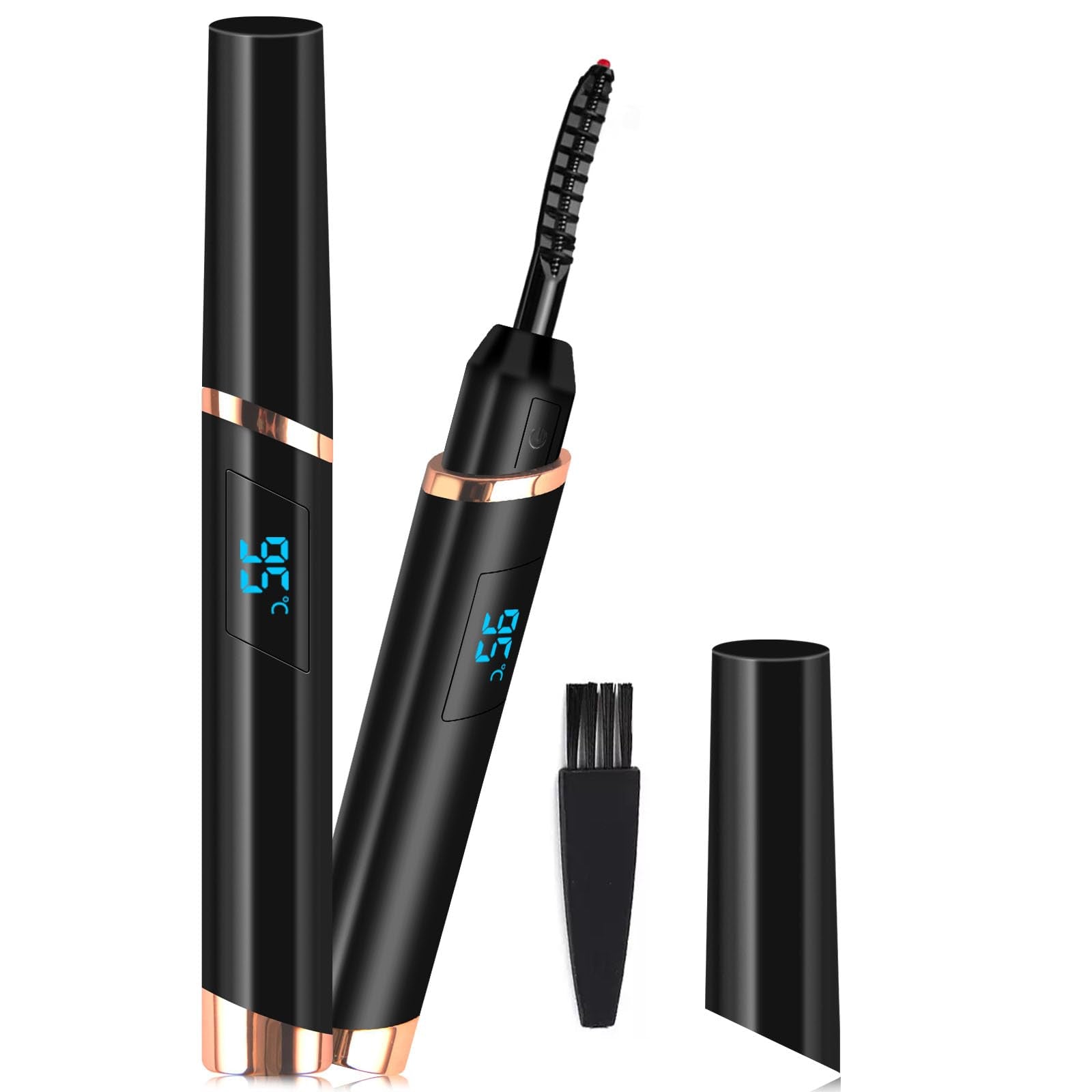 Dust2Oasis Heated Eyelash Curler – 2025 New Model, USB-C Rechargeable, 3 Temperature Settings, 24-Hour Curl