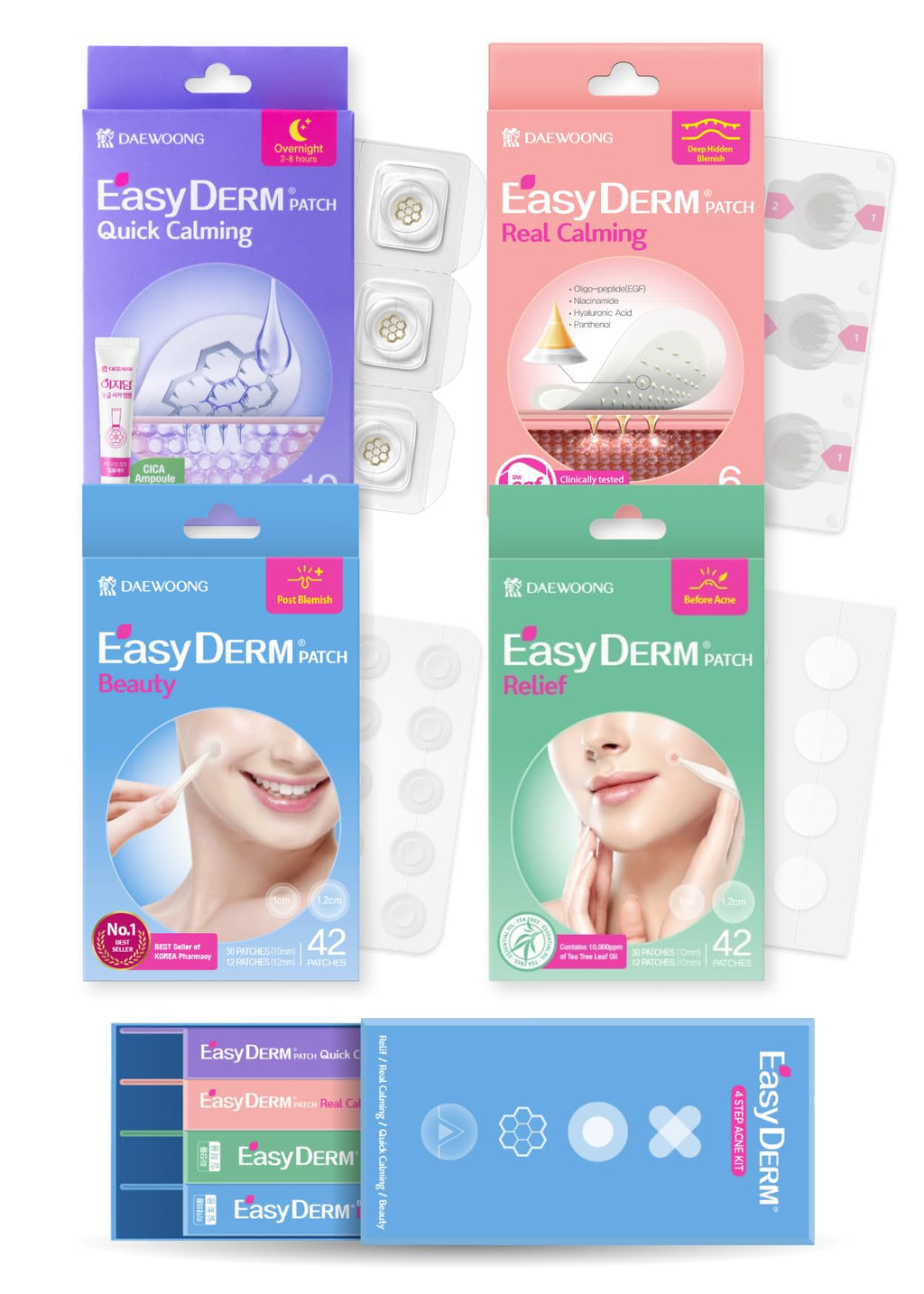 DWEasyDerm Daewoong Easyderm Patch Gift Set | Gentle, Discreet Skin Patches