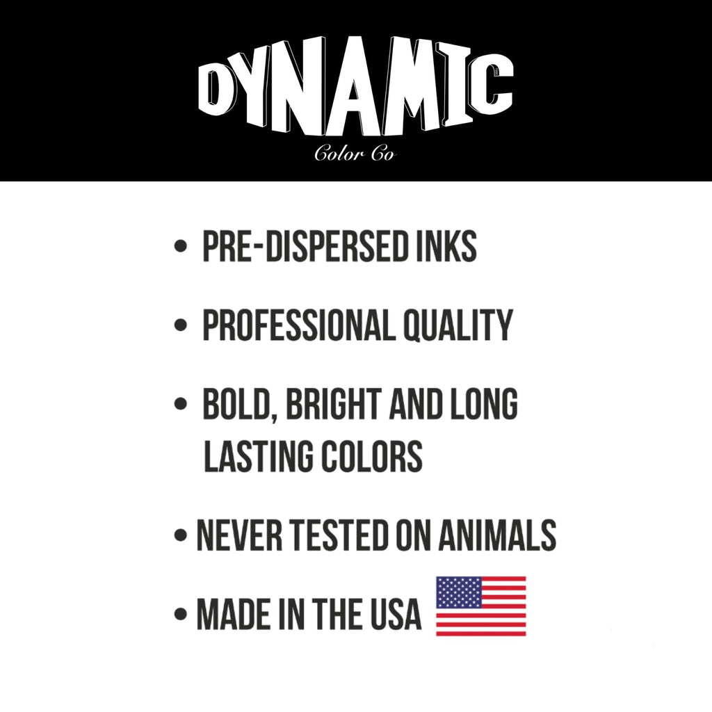 Dynamic Color Co Turquoise Tattoo Ink — 1 oz Bottle, Long-Lasting, Vivid Color, Sterilized, Made in USA