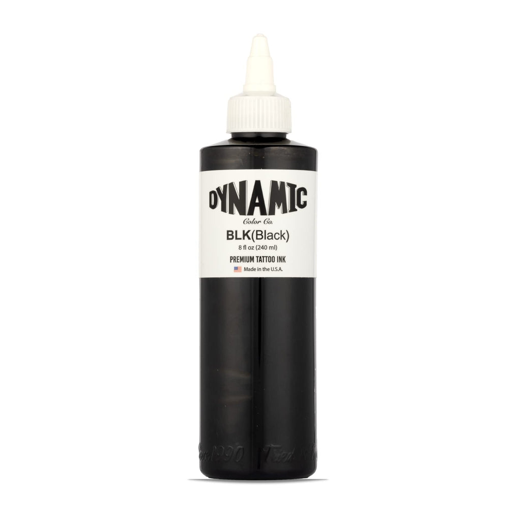 Dynamic Color Co Black Ink 8oz Bottle – Pre-Dispersed Tattoo Ink