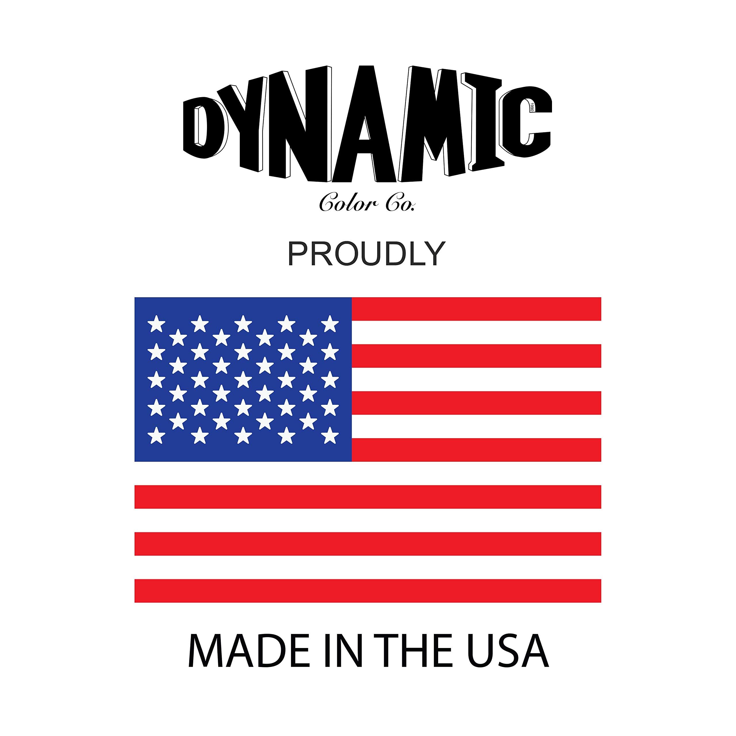 Dynamic Color Co Traditional Color Set — 1oz Bottles of Black, Canary Yellow, Blue, Green & Fire Red (Made in USA)