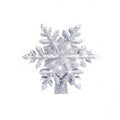 3D LED Christmas Tree Topper Star | Snowflake Projector | Glitter Silver & Gold | Rotating Light | Home Xmas Decoration | Michan Direct