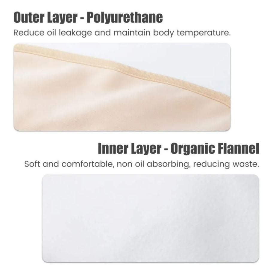 Reusable Premium Butterfly Bamboo Cotton Body Wrap (Up to 45" Waist)
