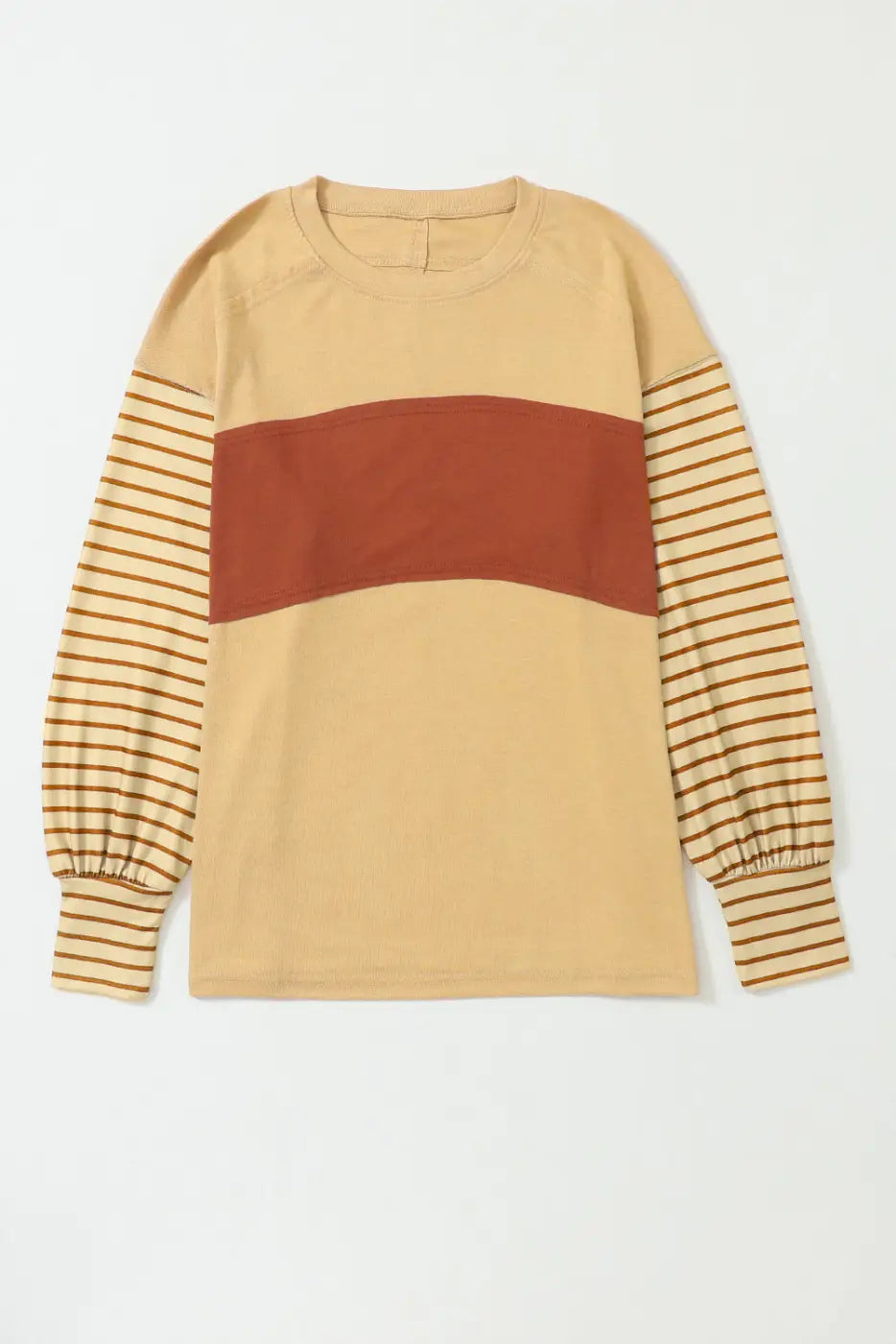 Color Block Bishop Sleeve Top Women UK