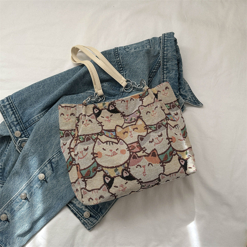 Casual Large Capacity Women's Bag Spring New Fashion Canvas Bag