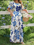 Women's Casual Loose-fit Elegant Printed Dress