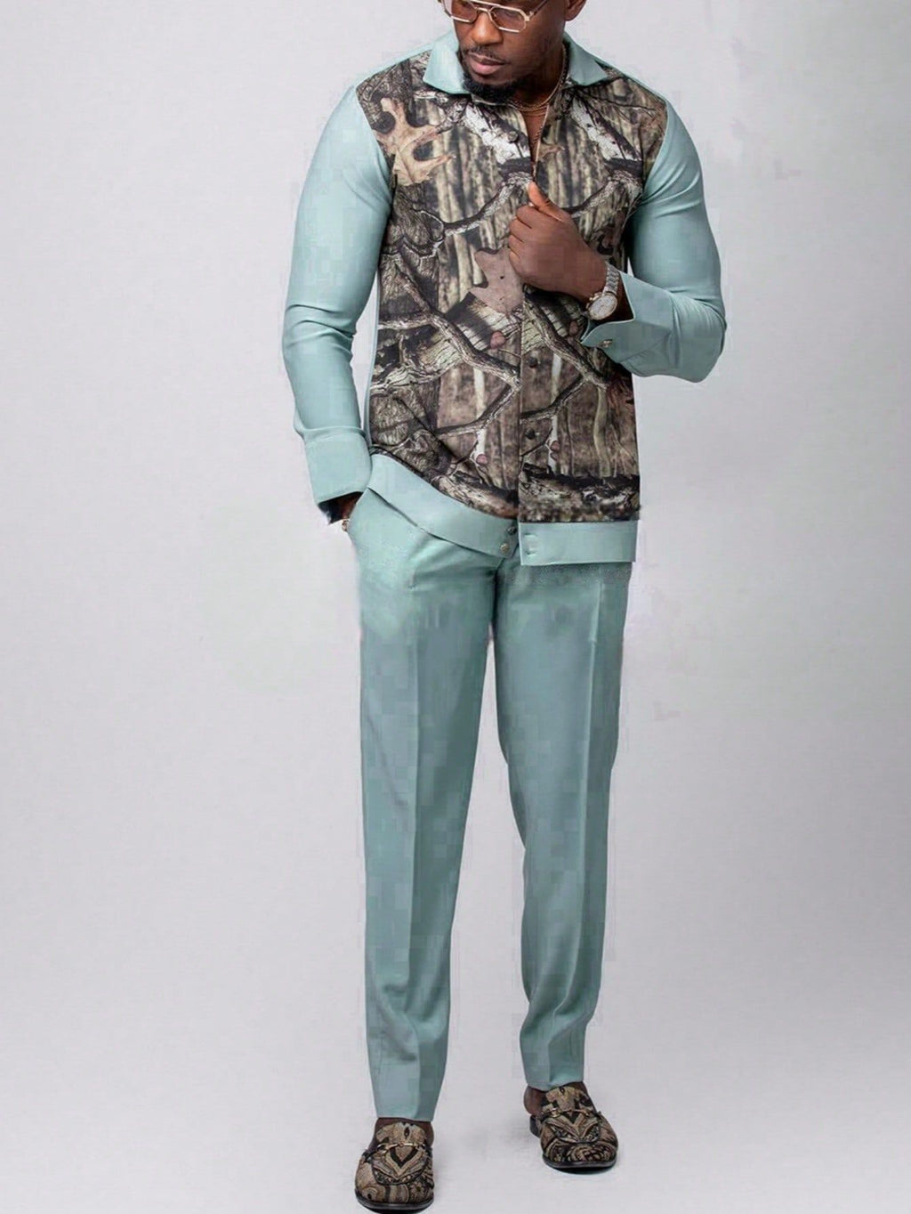 Ethnic Style Fashion Individual Casual Men's Suit