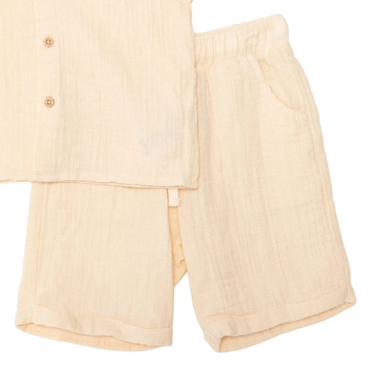 HelloBaby Turn-Up Muslin Baby Shirt & Shorts Set (6-9 Months to 4-5 Years)