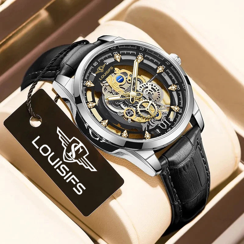 Swiss Double-sided Hollow Non-mechanical Men's Quartz