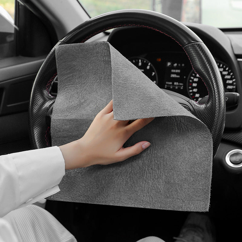 Premium Microfiber Glass Cleaning Cloth - Streak-Free Mirror & Window Cleaner - Water Absorbent Magic Wipe
