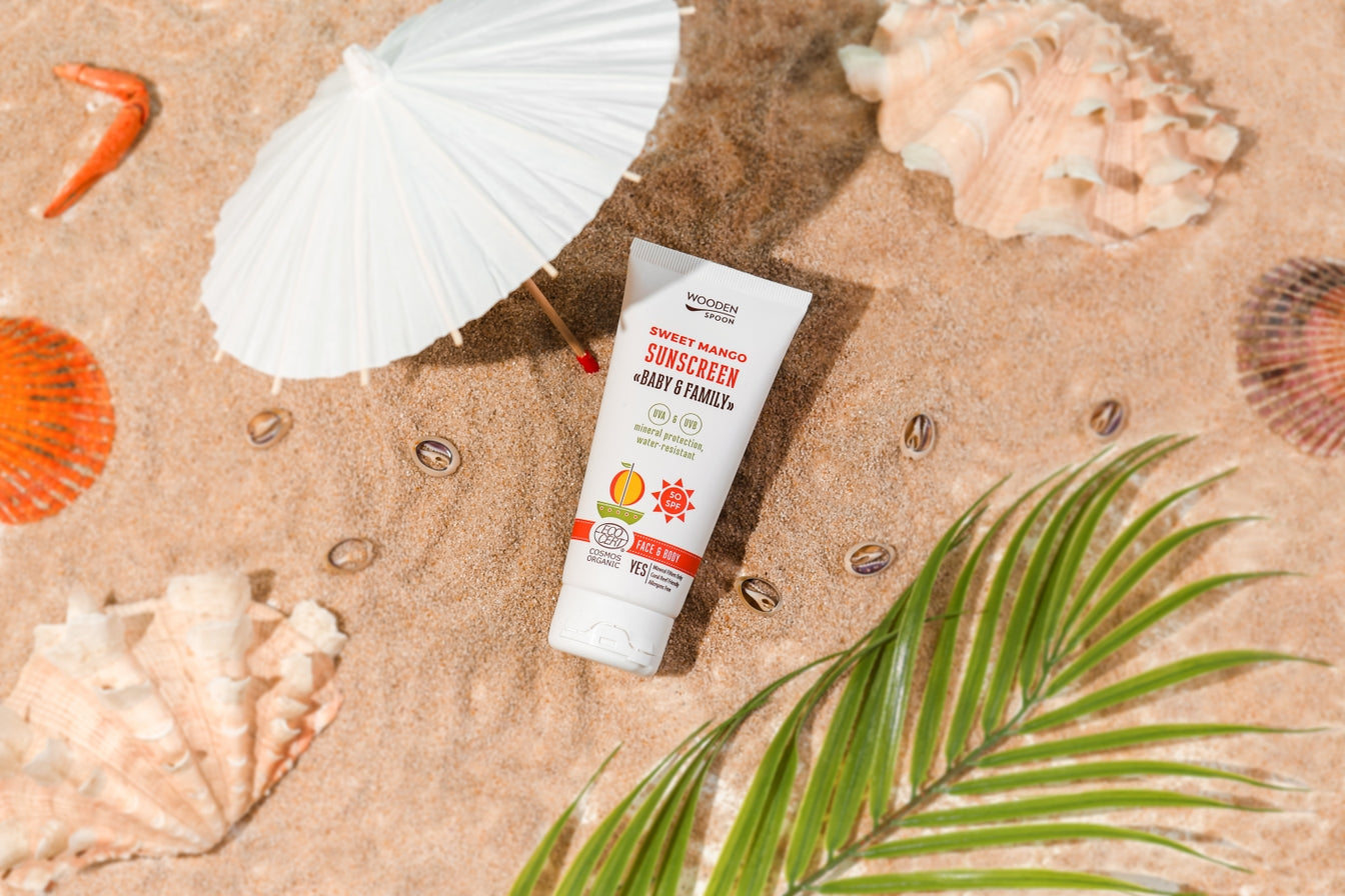 Organic Sunscreen Lotion Baby & Family 50 SPF - Sweet Mango - 150ml