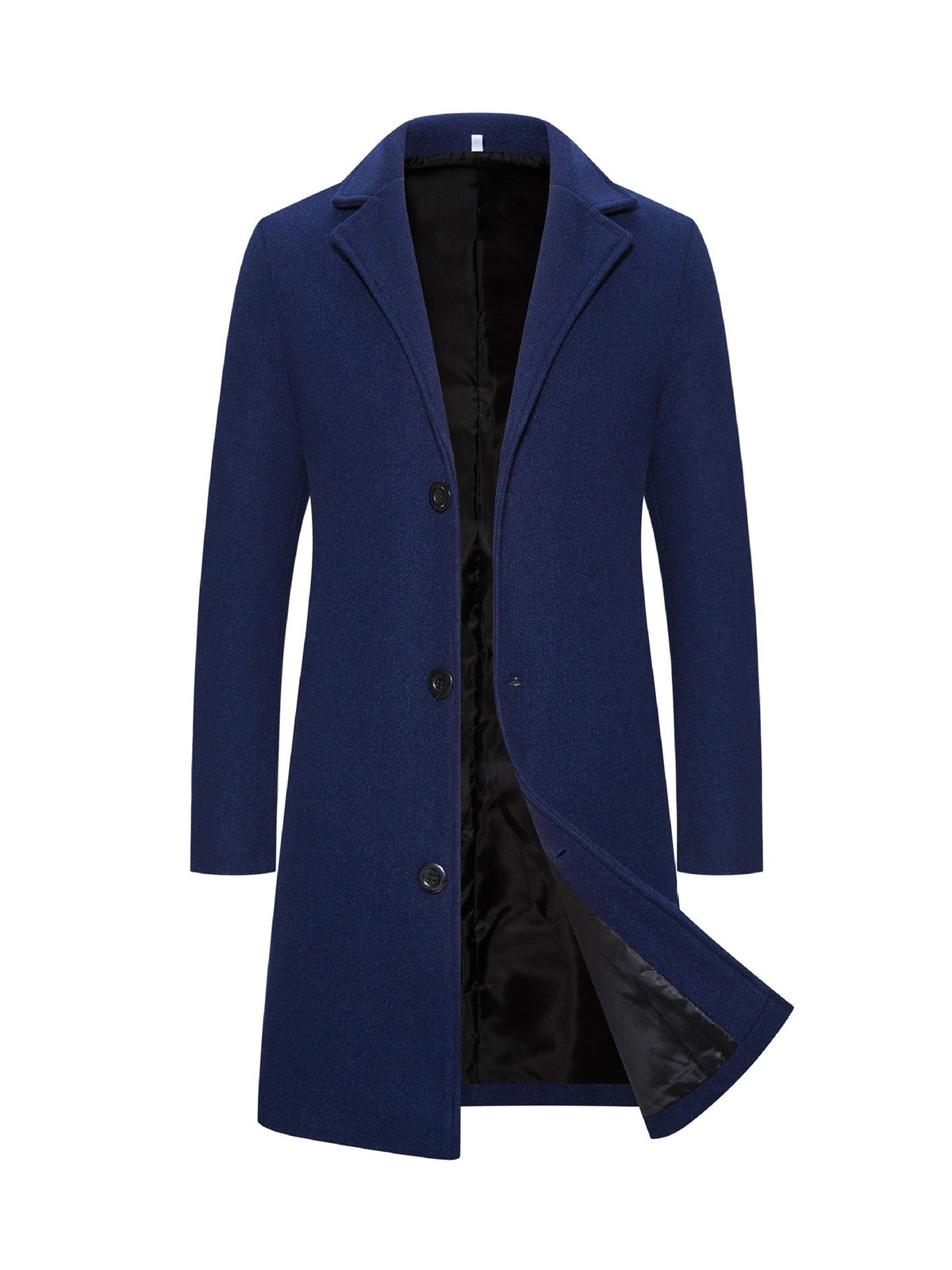 Men's Wool Mid-length Thickened Trench Coat