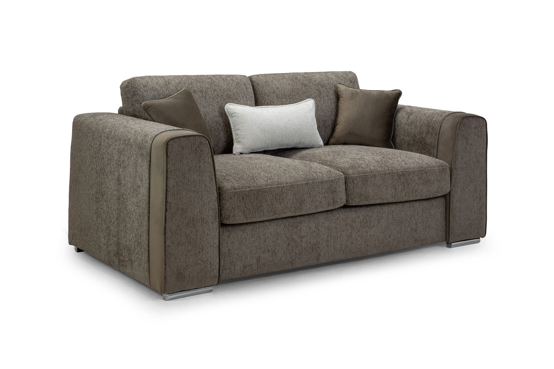 Naples 2-Seater Sofa: Plush Chenille Upholstery, Removable Cushions