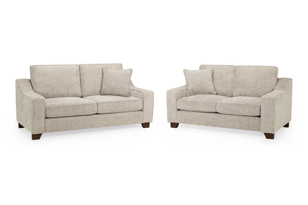 Nebraska Fabric 3+2 Sofa Set: Plush, Removable Cushions, Wooden Feet