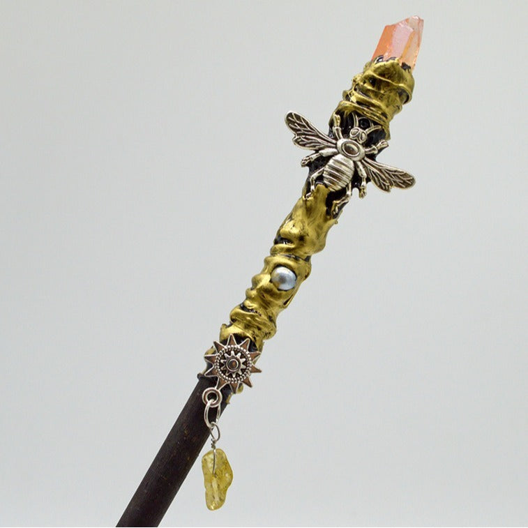 Creative Single Headed Crystal Sugar Square Scepter Ornament