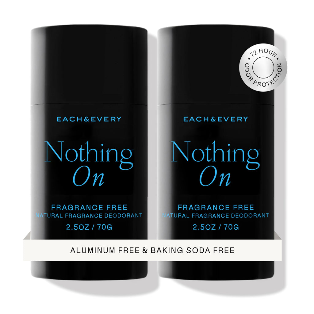 Each & Every Aluminum-Free Deodorant – Unscented, EWG Verified, 2-Pack