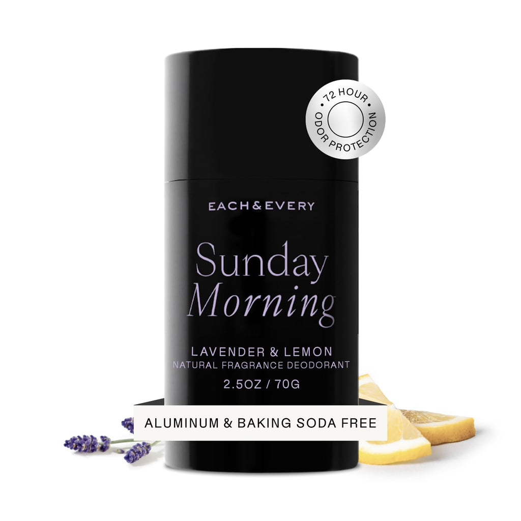 Each & Every Aluminum-Free Deodorant for Women & Men – Lavender & Lemon | EWG Verified