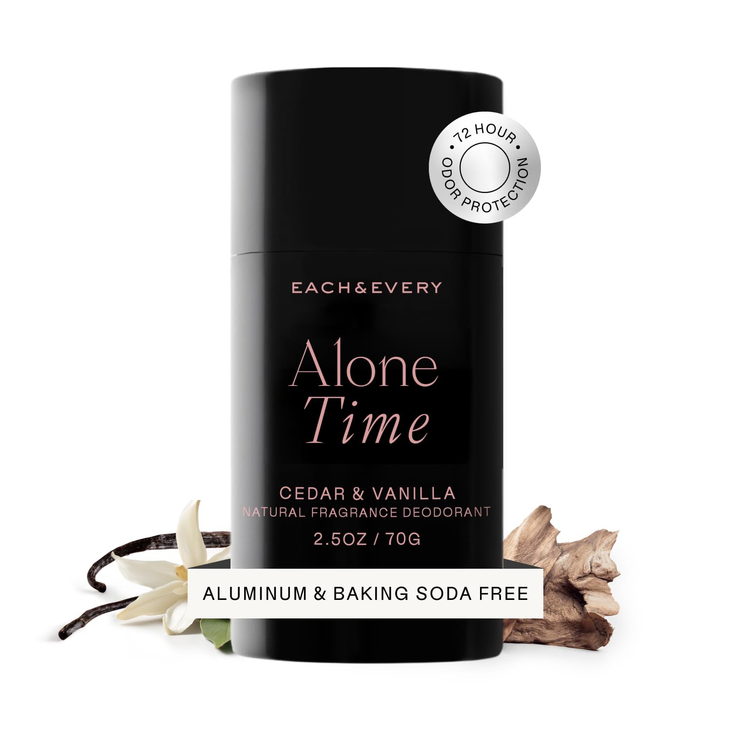 Each & Every Aluminum-Free Deodorant – Cedar & Vanilla, EWG Verified, 2.5oz