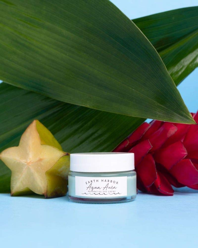 Earth Harbor AQUA AURA Reparative Eye Creme – Renew & Nourish with Blue Tansy & Seaweed Collagen (1/2 oz)