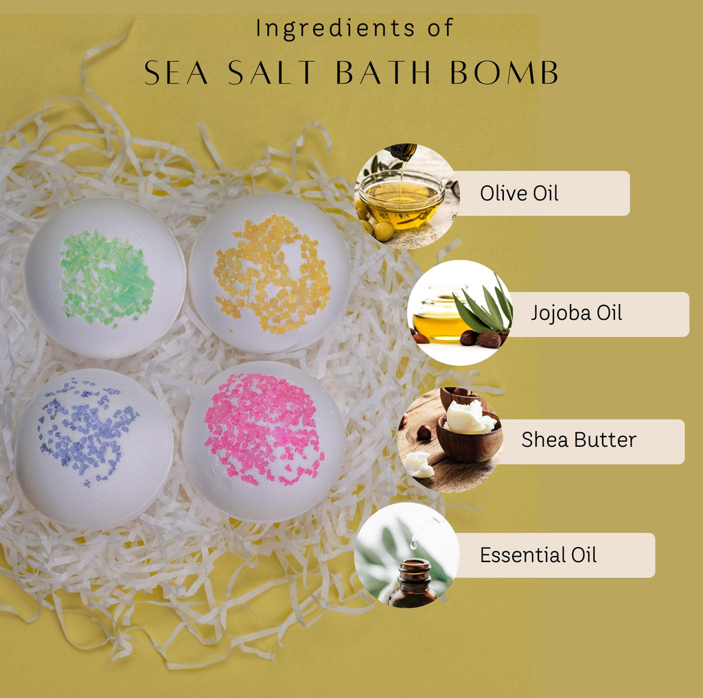 Earth & Home Gemstone Soap & Bath Bomb Set – Relaxing Spa Gift with Crystals